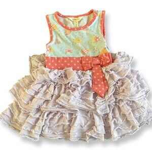 Matilda Jane Let’s Eat Cake Smash Birthday Party Dress Size 2 Toddler Girls